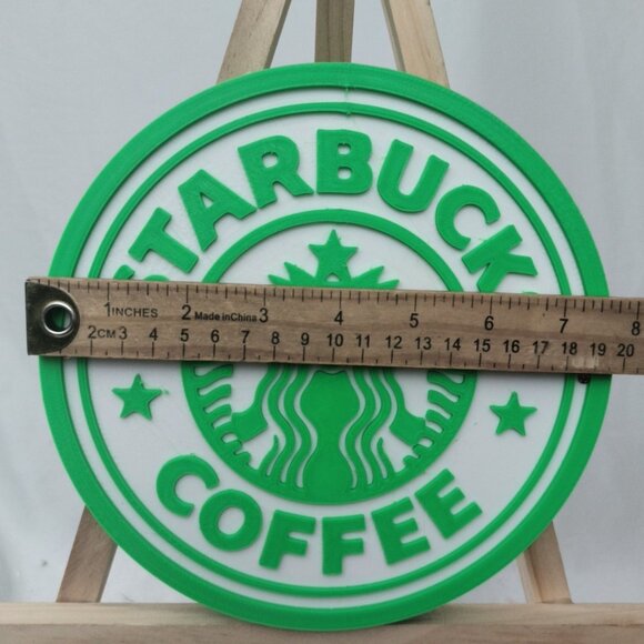 3D Printed Starbucks RGB LED 8-Inch Sign With Remote Wall Lamp - Picture 7 of 11